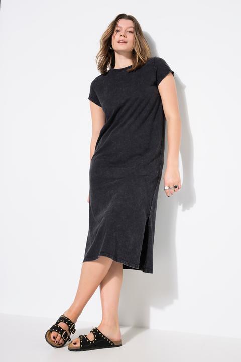 Image du produit Studio Untold Robe midi en jersey, délavage acid washed, sans manches, coupe évasée (42, 44)