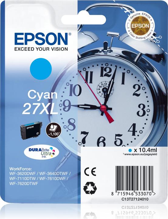 Image du produit Epson 27XL DuraBrite Ultra (C)