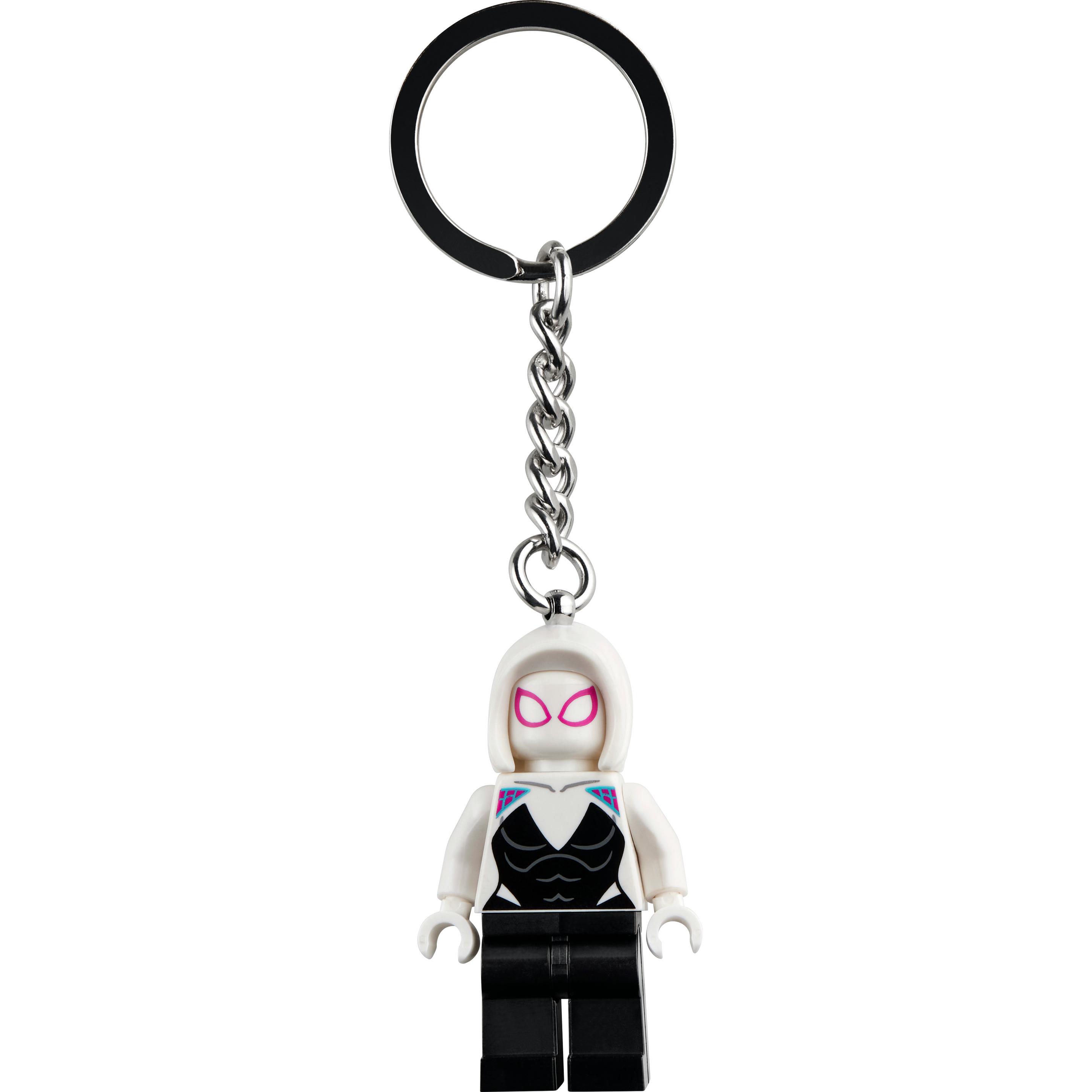 LEGO, Unisex, Portachiavi, Ghost-Spider Schlüsselanhänger (854292), Multicolore