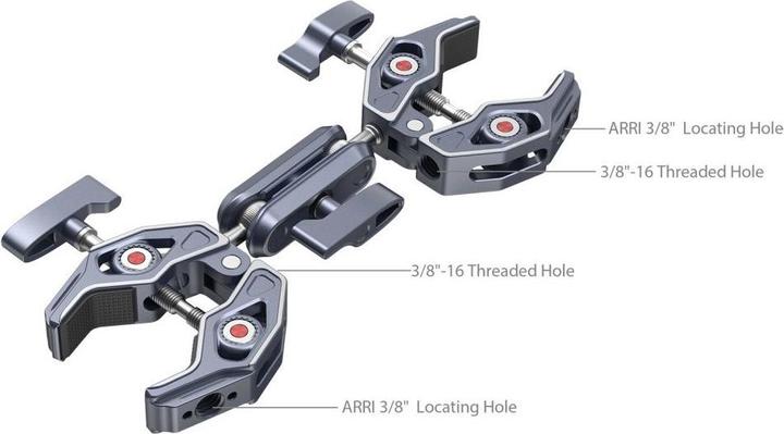 Productafbeelding SmallRig 4103 Superklem Met Dubbele Krabvormige Klemmen