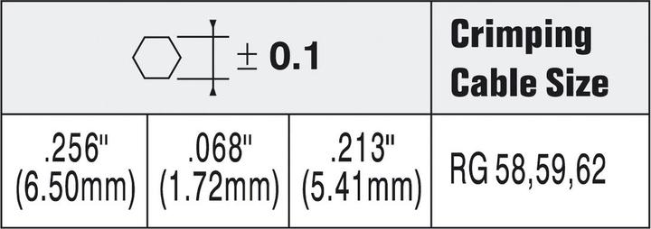 Produktbild Digitus Crimpzange für Coax-Kabel für BNC TNC UHF N RG58 RG62 etc. O.D. 5 - 5,15 mm (270 mm)