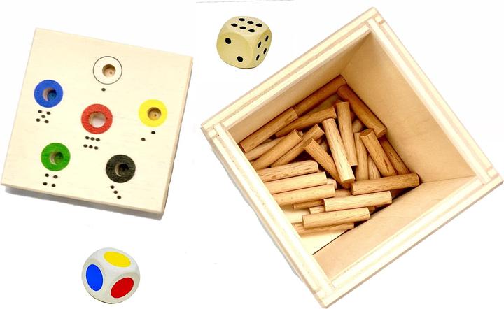 Produktbild Activity Board Spass für die ganze Familie zum Lernen von Zahlen und Farben | Würfelspiel | Reisespiele für