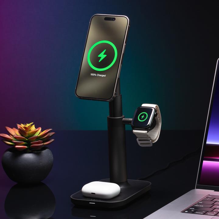 Image du produit mophie 401311462, Intérieure, USB, Recharge sans fil, Noir (15 W)