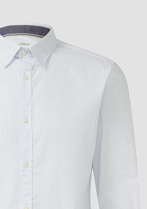 Immagine prodotto s.Oliver Hemd Slim Fit: Gemustertes Hemd mit Kentkragen (M)