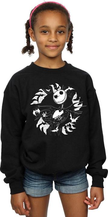 Produktbild Disney Nightmare Before Christmas Jack Bat Circle Sweatshirt Mädchen (152, 158)