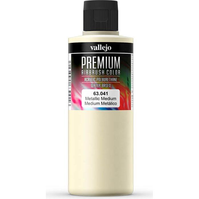 Wittmax, Künstlerfarbe + Bastelfarbe, Metallic Medium, - Vallejo Premium 200 ml (Metallic, 200 ml)
