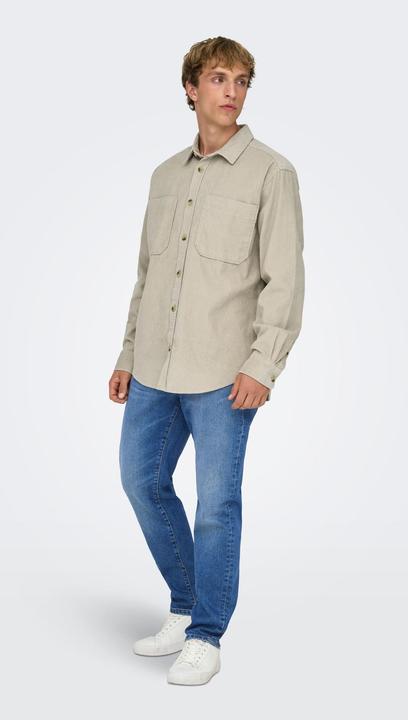Produktbild Only & Sons Onsalp Rlx 2pkt Washd Cord Ls Shirt Noos (S)