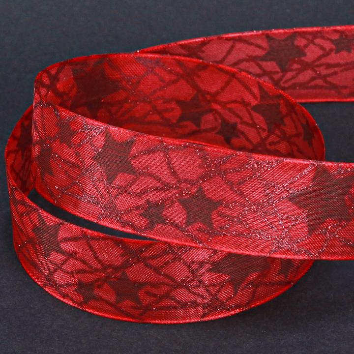 Nastro Di Organza Rosa/rosso Con Bordo Intrecciato, 40mm X 20m, Ideale Per Regali E Decorazioni Fai Da Te, Made In Germany