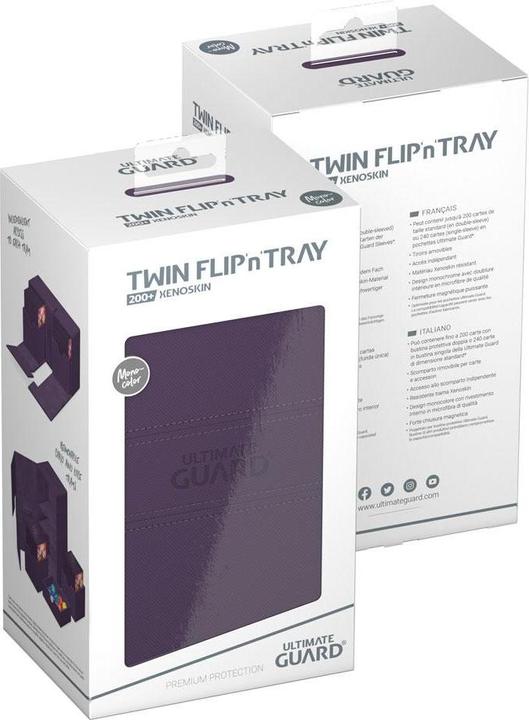 Actual product image Ultimate Guard Twin Flip'n'Tray 200+ XenoSkin Monocolor Violet
