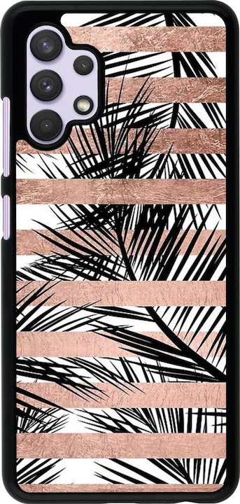 Produktbild PhoneLook Hülle Palm trees gold stripes (Samsung Galaxy A32)