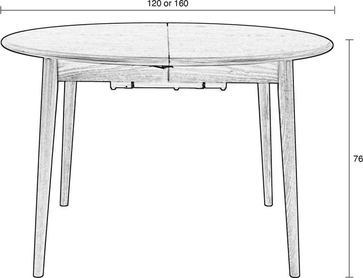 Actual product image Zuiver Twist Table (Ø 120 x 76 cm)