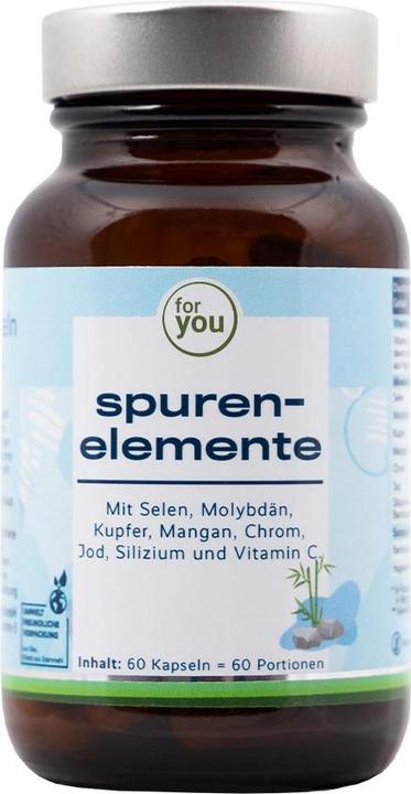 Nutritional values and ingredients For You trace elements complex (60 pcs., Capsules, 32.30 g)