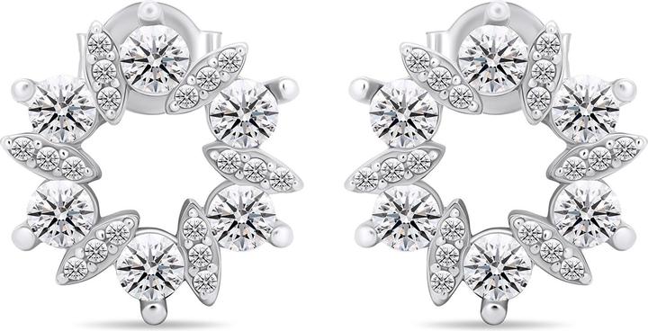 Produktbild Brilio Silver - Charming silver earrings with clear zircons EA593W