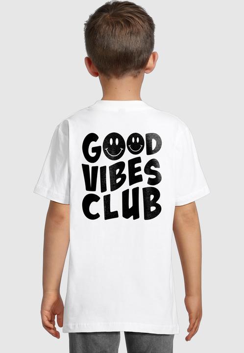 Produktbild Merchcode Kids Good Vibes Club Front for Light - Basic Tee - 184965 (122, 128)