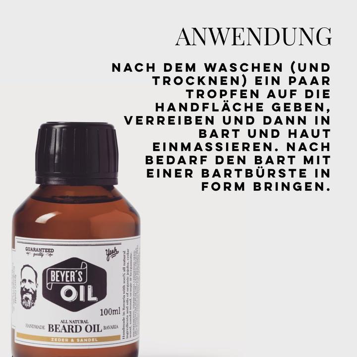 Produktbild Beyers Oil Bartöl Zeder & Sandelholz (100 ml)