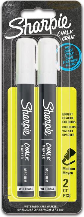 Sharpie Marqueur craie (Blanc, 4 mm, 2 x)