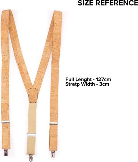 Produktbild MB Cork Braune verstellbare Korkriemen Hosenträger