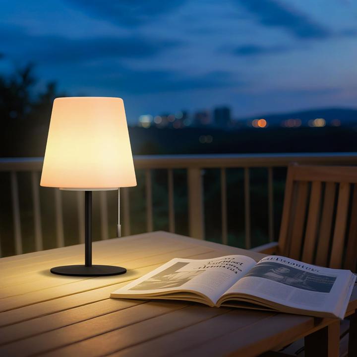 Produktbild Alopini LED Aussentischlampe mit 8 Farben Schnurlose Lampe Tischlampe für Garten Schlafzimmer Camping im