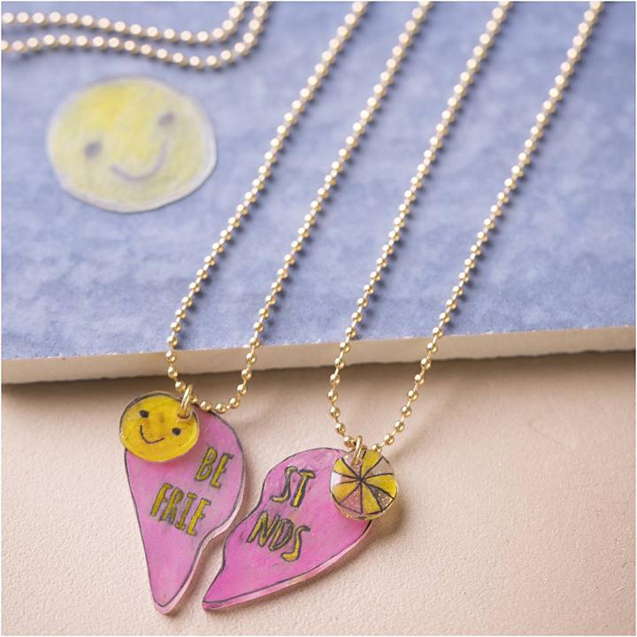 Actual product image Creativ Company Jewellery Craft Set Necklaces with Shrink Foil