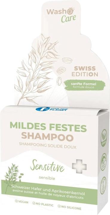 Produktbild Washo Swiss Edition Mildes Festes Shampoo Sensitive (200 ml, Festes Shampoo)