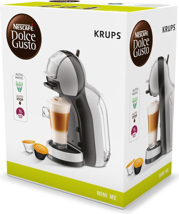 Actual product image Krups KP123B Mini Me, Artic-grey (NESCAFÉ Dolce Gusto)