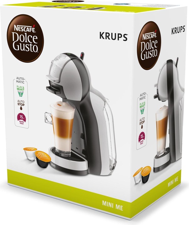 Actual product image Krups KP123B Mini Me, Artic-grey (NESCAFÉ Dolce Gusto)