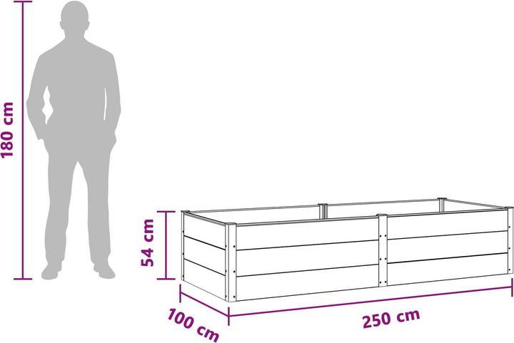 Produktbild vidaXL Garten Pflanzkasten