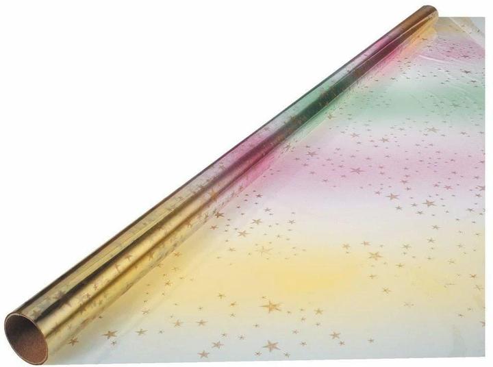 Actual product image Folia Iris foil star print (Cellophane wrap, 1 x)