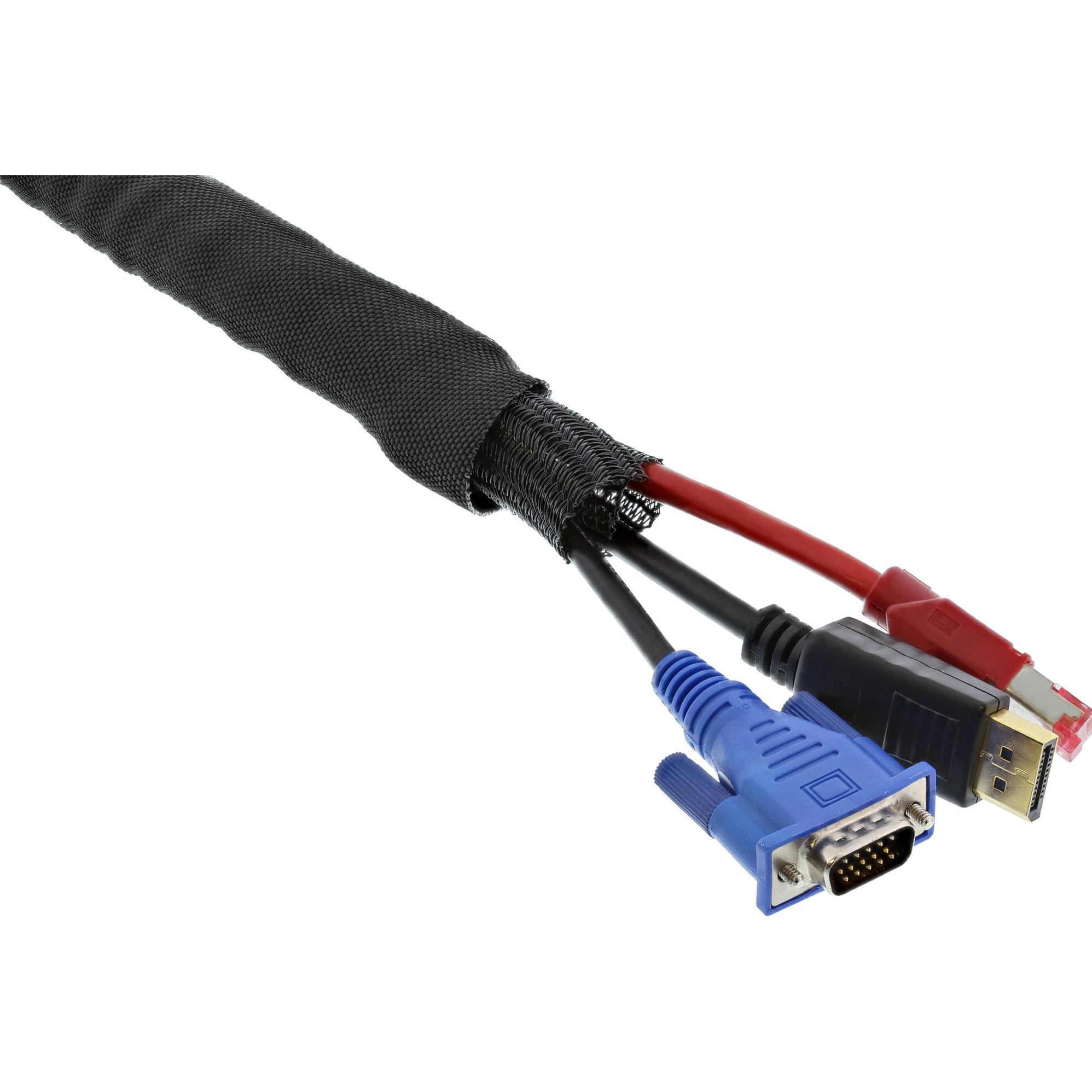 Thumbnail - InLine, Kabelschutz + Kabelführung, Kabelkanal (Kabelschlauch, 1000 mm)