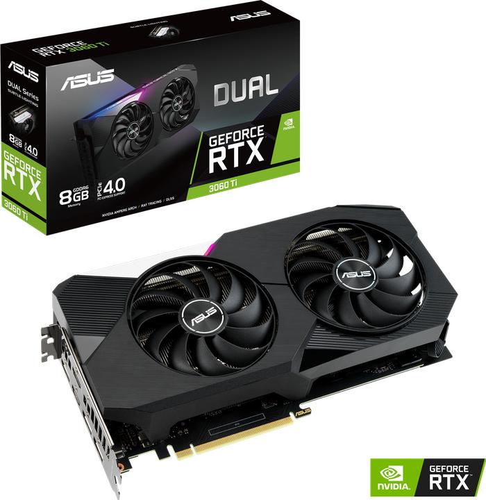 Actual product image ASUS GeForce DUAL RTX 3060 Ti 8G (8 GB)