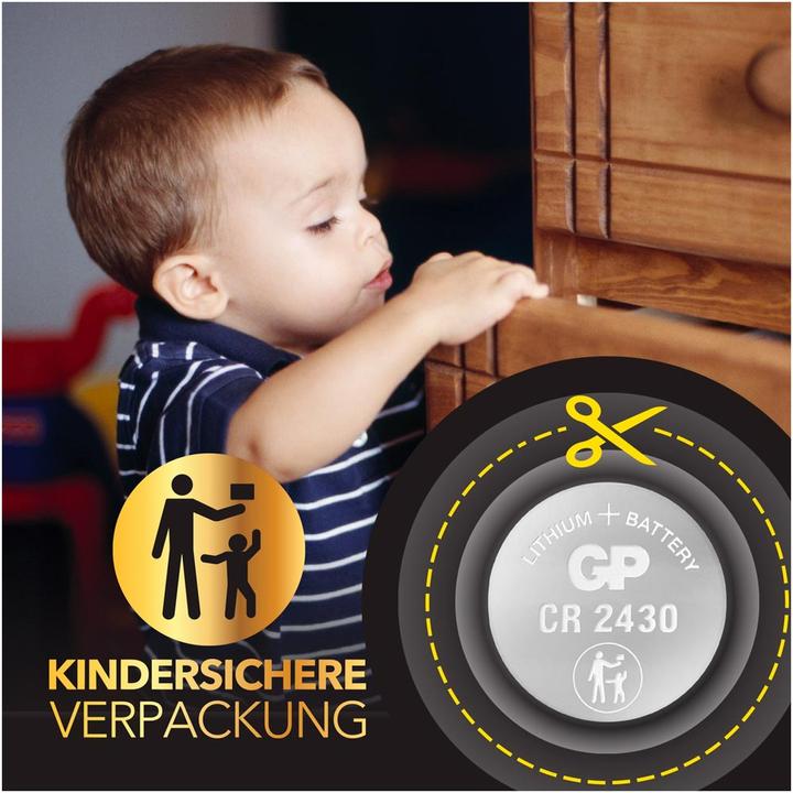 Produktbild GP Batteries Batterie CR2430 - 5 Stück (5 Stk., CR2430, 300 mAh)
