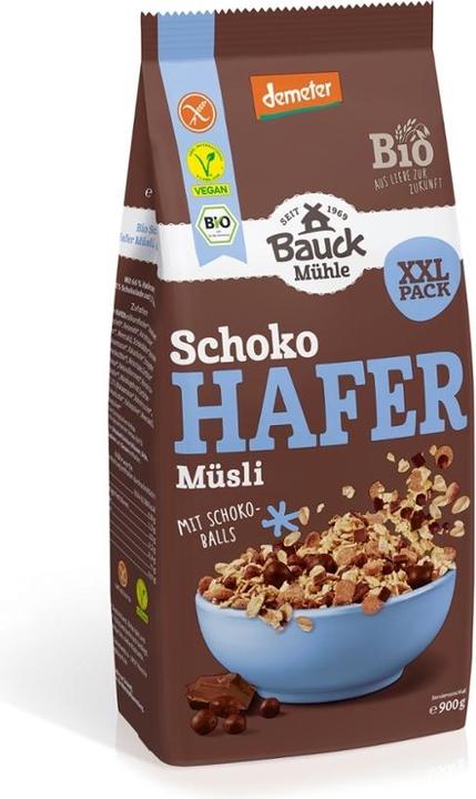 Bauckhof Hafer Müsli Schoko XXL glutenfrei DEMETER (900 g)