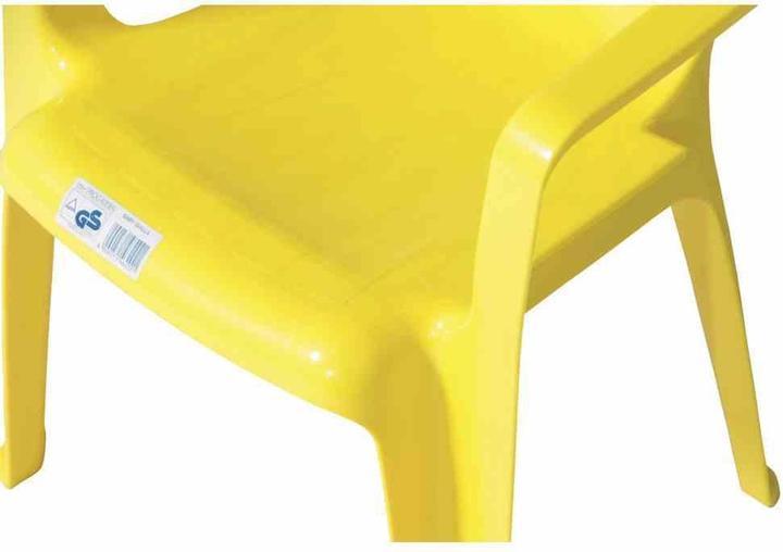 ProGarden Stapelsessel Sedia Baby 38x38x52 cm aus Kunststoff in gelb (Kindersessel)