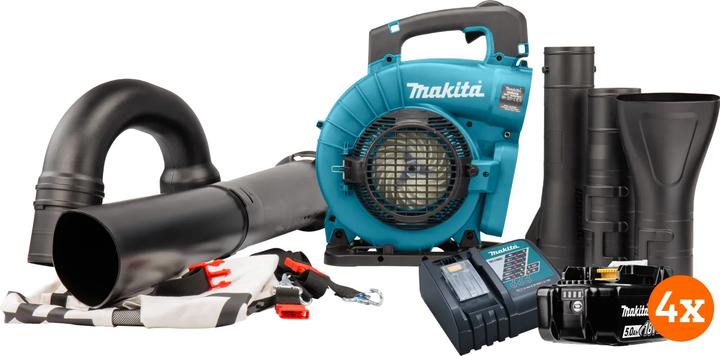 Produktbild Makita DUB363ZV 18v 5,0 Ah Accu (4x) Starterspakket (Akkubetrieb, Laubsauger-& bläser)