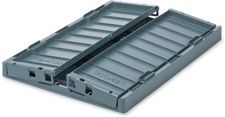 Actual product image Liewood Folding Storage Boxes Weston L Whale Blue (36 cm, 20 l)