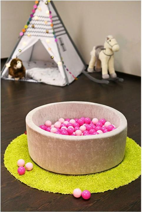 Actual product image Knorrtoys Ball pool soft - "Grey" - 300 balls soft pink