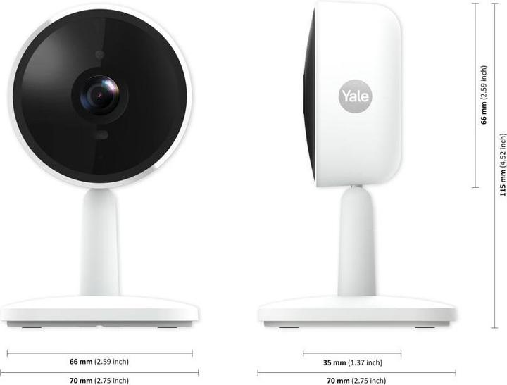 Actual product image Yale YA-SV-IC-1A-W-EU - Smart Indoor Camera