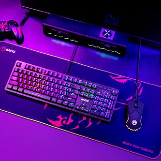 Immagine prodotto Marvo MG011 XL Tappetino per mouse RGB 800x300x4mm (XL)