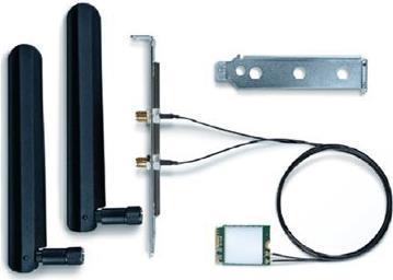 Image du produit Intel Wi-Fi 6E AX210 Industrial - 2ème génération (Mini PCI Express, M.2 Clé A)