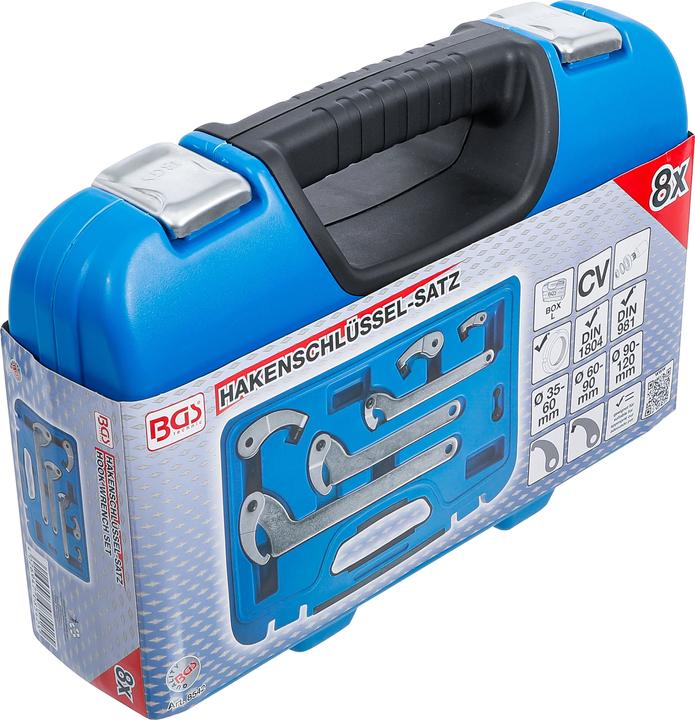 Produktbild BGS Hakenschlüssel-Satz (120 mm, 35 mm, 60 mm, 90 mm)