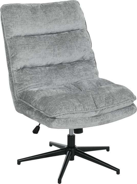 Homcom Bürostuhl Polyester, Stahl Grau (48 - 54 cm)