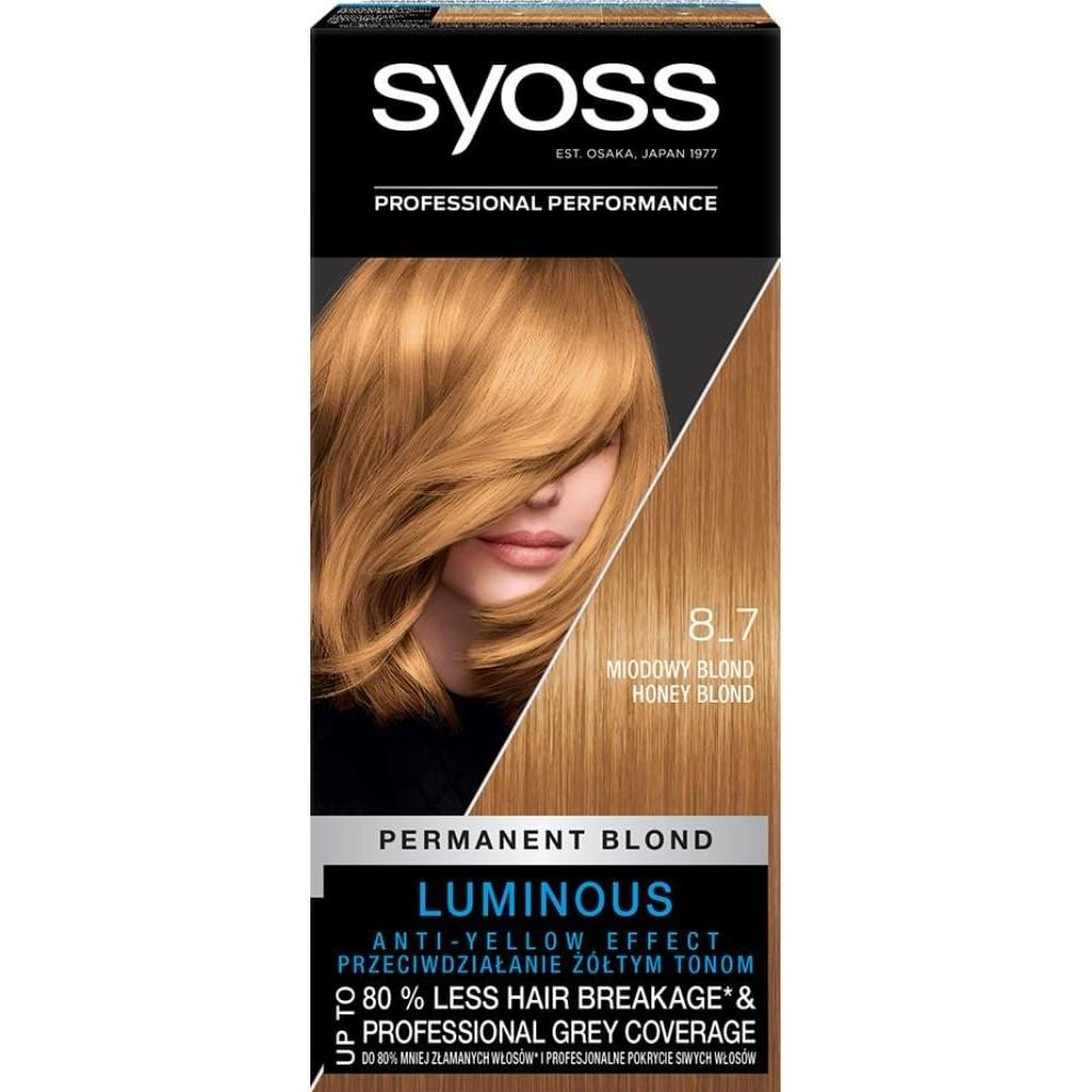 Syoss, Tinta, Tintura permanente per capelli Colorazione permanente 8-7 Honeyonde (8-7 Melata)