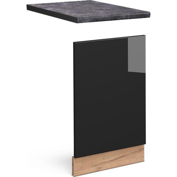 Vicco Frontblende Fame-Line, Geschirrspüler Zubehör, Schwarz