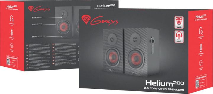 Image du produit Genesis Helium 200 Gaming Speakers, 4 Ω, Noir