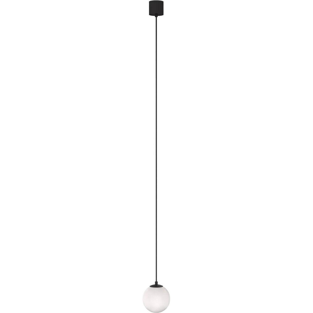 Maytoni, Pendelleuchte, Luna LED Pendelleuchte, Hängeleuchte 5W 220cm Schwarz 4000K 90Ra Ø10cm Neutralweiss