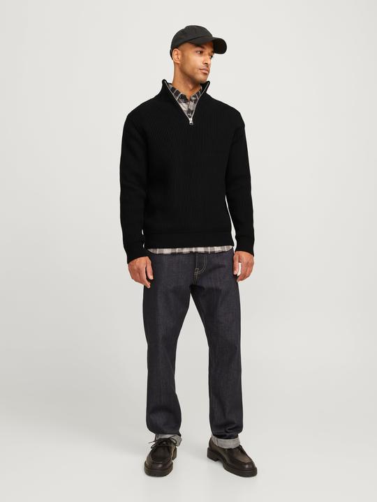 Produktbild Jack & Jones RDD Einfarbig Strickpullover mit Rundhals Strickpullover mit Rundhals (XL)