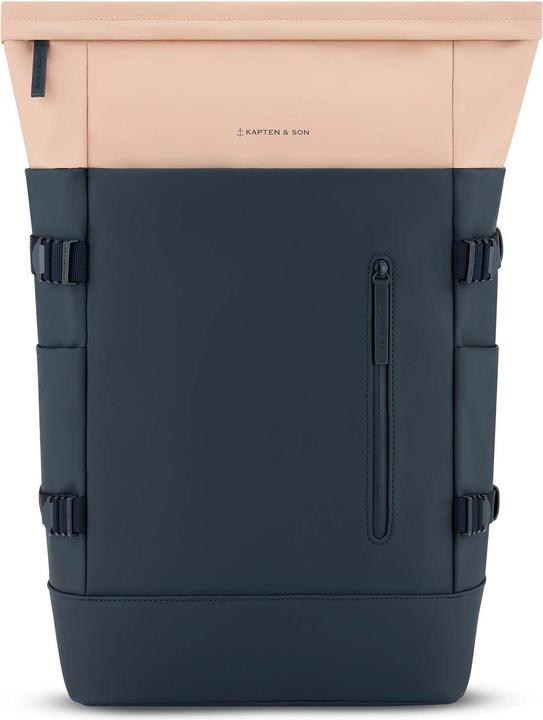 Dunkelblau, lachsfarben, Navy Blush