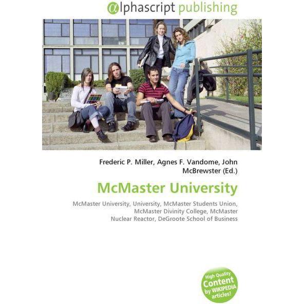 Thumbnail - McMaster University, Fachbücher von Agnes F. Vandome, Frederic P. Miller, John McBrewster