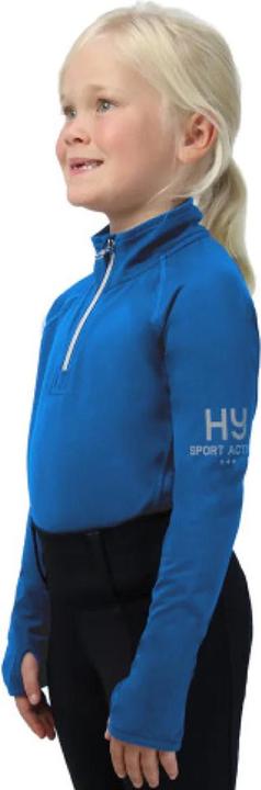 Actual product image Hy Equestrian Girls Young Rider Base Layer Top (158, 164)