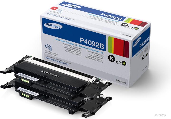 Image du produit Samsung Twin Pack CLT-P4092B, 2x noir (CF)